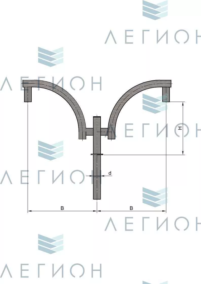 К45-0,5-0,5-1-1 кронштейн однорожковый