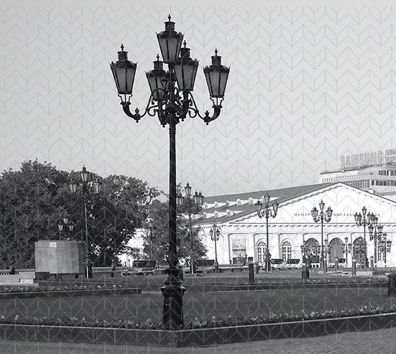 Как менялись опоры освещения в России с течением времени