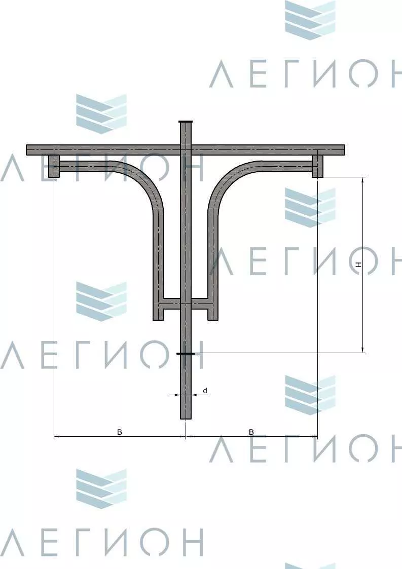 К43-2-1,0-0,6-1-5 кронштейн однорожковый